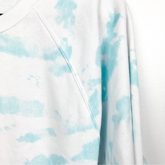 NWT NOBO Blue & White Tie Dye Long Sleeve Sweatshirt - Picture 4 of 6